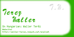 terez waller business card